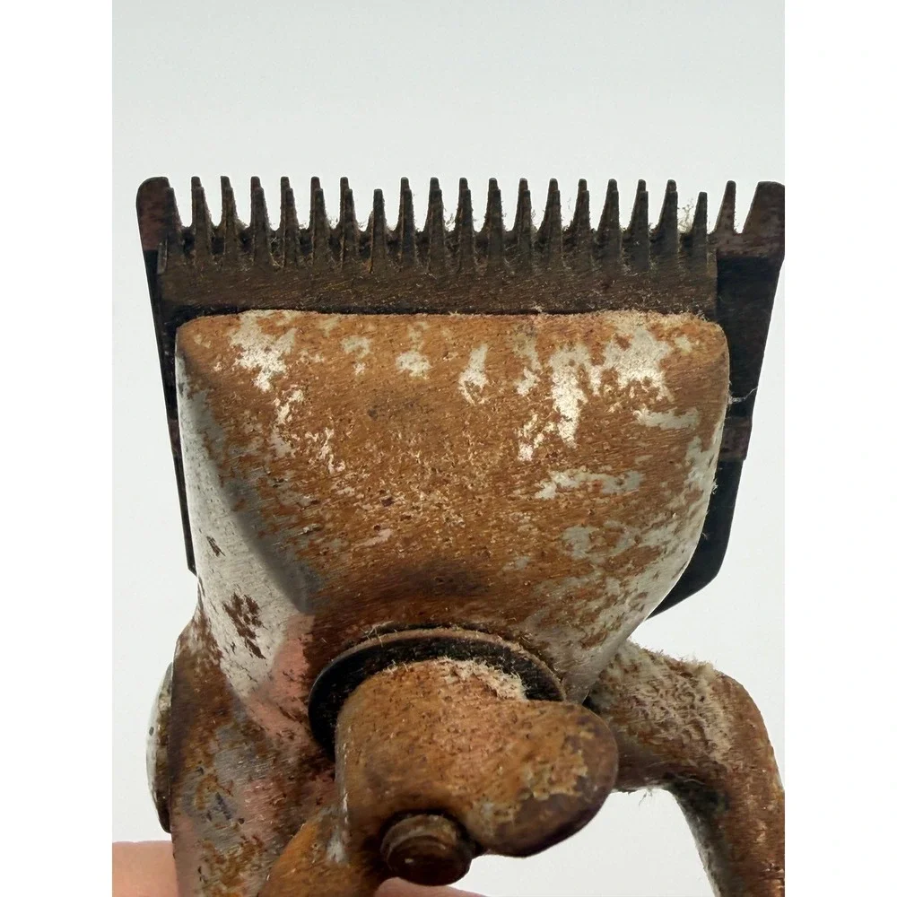 Vintage X-CEL Manual Hand Hair Clippers Barber Shop Tool Rustic Antique Decor